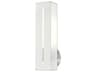 Livex Lighting Soma 1-Light Brushed Nickel White Wall Sconce
