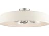 Livex Lighting Venlo 4-Light Brushed Nickel Drum Flush Mount