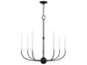 Livex Lighting Clairmont 7-Light Black Brushed Nickel Candelabra Chandelier
