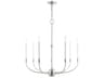 Livex Lighting Clairmont 7-Light Brushed Nickel Candelabra Chandelier