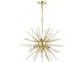 Livex Lighting Tribeca 7-Light Soft Gold Polished Brass Sputnik Pendant