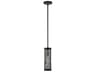 Livex Lighting Industro 1-Light Black Brushed Nickel Cylinder Mini Pendant