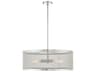 Livex Lighting Industro 5-Light Brushed Nickel Drum Pendant