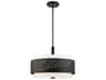 Livex Lighting Noria 4-Light Black Drum Pendant