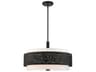 Livex Lighting Noria 5-Light Black Drum Chandelier