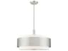 Livex Lighting Noria 5-Light Brushed Nickel Drum Chandelier