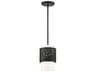 Livex Lighting Noria 1-Light Black Cylinder Mini Pendant