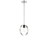 Livex Lighting Modesto 1-Light Brushed Nickel Round Mini Pendant