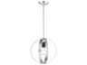 Livex Lighting Modesto 1-Light Brushed Nickel Round Pendant