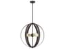 Livex Lighting Modesto 4-Light Bronze Round Pendant