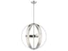 Livex Lighting Modesto 4-Light Brushed Nickel Round Pendant