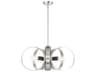 Livex Lighting Modesto 6-Light Brushed Nickel Round Pendant