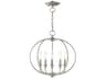 Livex Lighting Milania 5-Light Brushed Nickel Candelabra Lantern Chandelier
