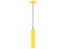 Livex Lighting Ardmore 1-Light Shiny Yellow Cylinder Mini Pendant