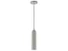 Livex Lighting Ardmore 1-Light Shiny Light Gray Cylinder Mini Pendant