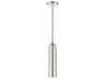Livex Lighting Ardmore 1-Light Brushed Nickel Cylinder Mini Pendant