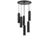Livex Lighting Ardmore 6-Light Shiny Black Cylinder Pendant