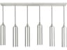 Livex Lighting Ardmore 6-Light Brushed Nickel Cylinder Linear Island Pendant