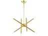 Livex Lighting Soho 8-Light Polished Brass Candelabra Sputnik Chandelier