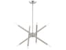 Livex Lighting Soho 8-Light Brushed Nickel Candelabra Sputnik Chandelier