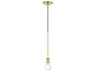 Livex Lighting Lansdale 1-Light Satin Brass Mini Pendant