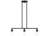Livex Lighting Lansdale 3-Light Black Brushed Nickel Linear Island Pendant