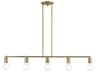 Livex Lighting Lansdale 5-Light Antique Brass Linear Island Pendant