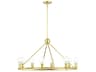 Livex Lighting Lansdale 8-Light Satin Brass Chandelier