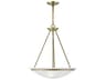 Livex Lighting Newburgh 3-Light Antique Brass Glass Bowl Pendant
