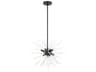 Livex Lighting Uptown 6-Light Black Glass Sputnik Pendant