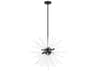Livex Lighting Uptown 8-Light Black Glass Sputnik Pendant