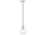 Livex Lighting Downtown 1-Light Brushed Nickel Glass Globe Mini Pendant