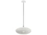 Livex Lighting Dublin 1-Light White Brushed Nickel Pendant