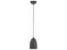 Livex Lighting Arlington 1-Light Scandinavian Gray Brushed Nickel Bell Mini Pendant