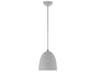 Livex Lighting Arlington 1-Light Nordic Gray Brushed Nickel Bell Mini Pendant