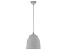 Livex Lighting Arlington 1-Light Nordic Gray Brushed Nickel Bell Mini Pendant