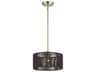 Livex Lighting Acordia 1-Light Antique Brass Round Mini Pendant
