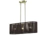 Livex Lighting Acordia 3-Light Antique Brass Linear Island Pendant