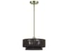 Livex Lighting Florell 1-Light Antique Brass Drum Pendant