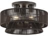 Livex Lighting Florell 3-Light English Bronze Drum Semi Flush Mount