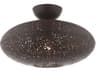 Livex Lighting Charlton 1-Light Bronze Antique Brass Globe Semi Flush Mount
