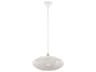Livex Lighting Charlton 1-Light White Brushed Nickel Globe Pendant