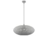 Livex Lighting Charlton 3-Light Nordic Gray Brushed Nickel Globe Pendant