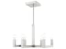 Livex Lighting Solna 6-Light Brushed Nickel Candelabra Chandelier