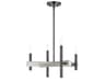 Livex Lighting Denmark 4-Light Black Chrome Candelabra Chandelier