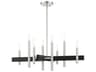 Livex Lighting Denmark 8-Light Brushed Nickel Candelabra Chandelier