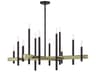 Livex Lighting Denmark 12-Light Bronze Antique Brass Chandelier