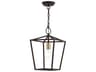 Livex Lighting Devone 1-Light Bronze Lantern Mini Pendant