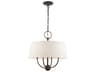 Livex Lighting Cartwright 4-Light English Bronze Off White Empire Chandelier