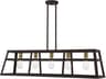 Livex Lighting Schofield 5-Light Bronze Antique Brass Geometric Linear Island Pendant